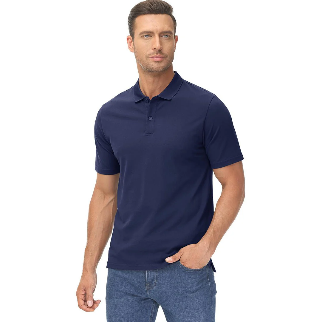 Men's Cooling Summer Casual Pique Polo T-shirts