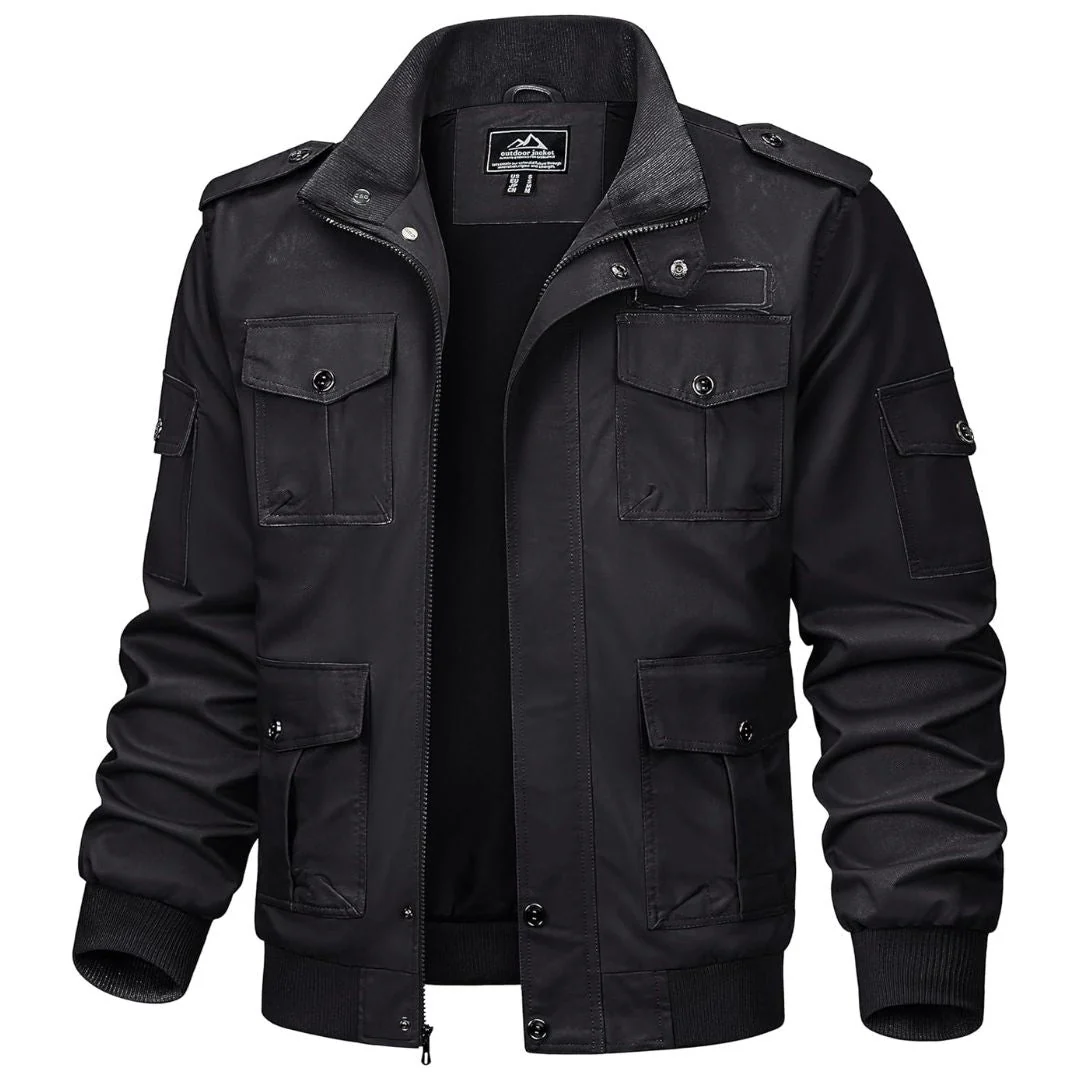 Men's Cargo Jackets Military Jackets with Multi Pockets