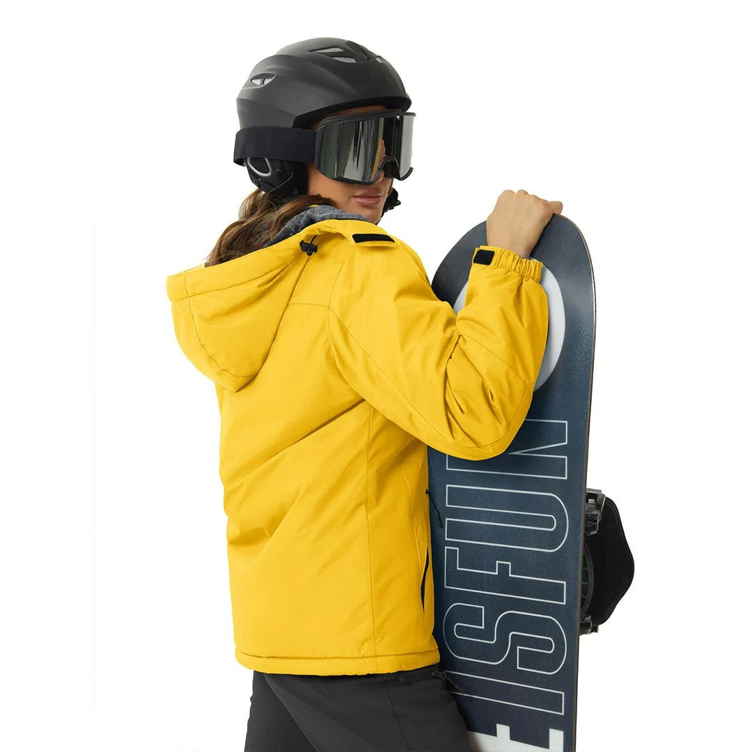 Women's Winter Jacket Waterproof Hooded Fleece Lined Warm Coat Windbreaker