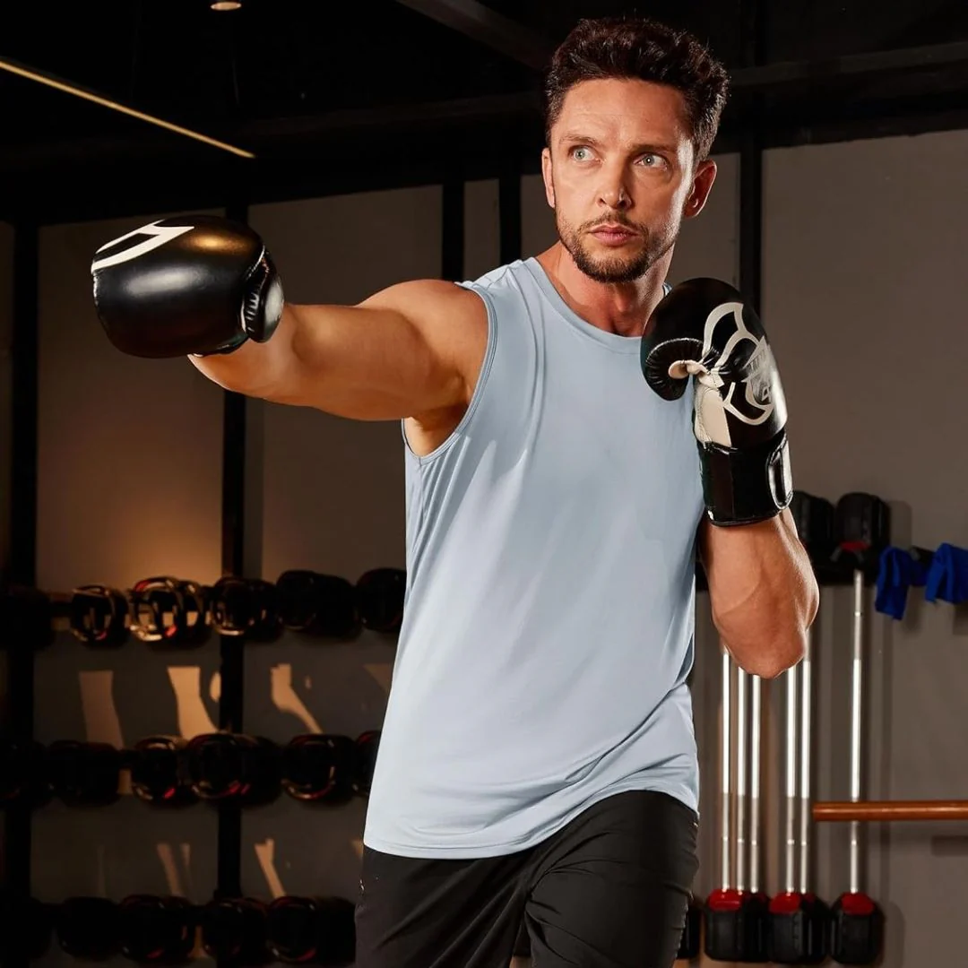 Men's UPF 50+ Sleeveless Quick Dry Gym Tank Tops