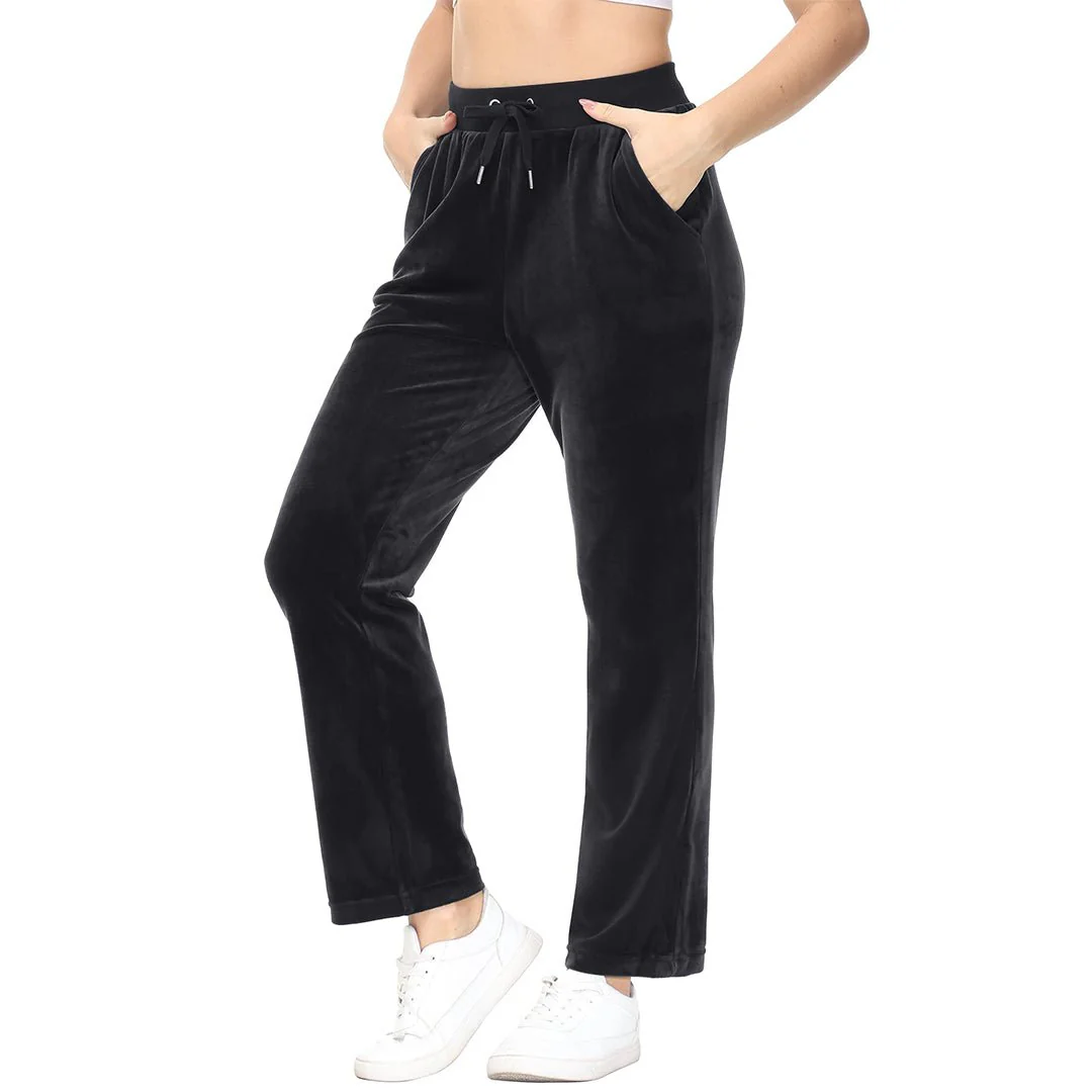Women's Velvet Casual Jogger Sweatpants