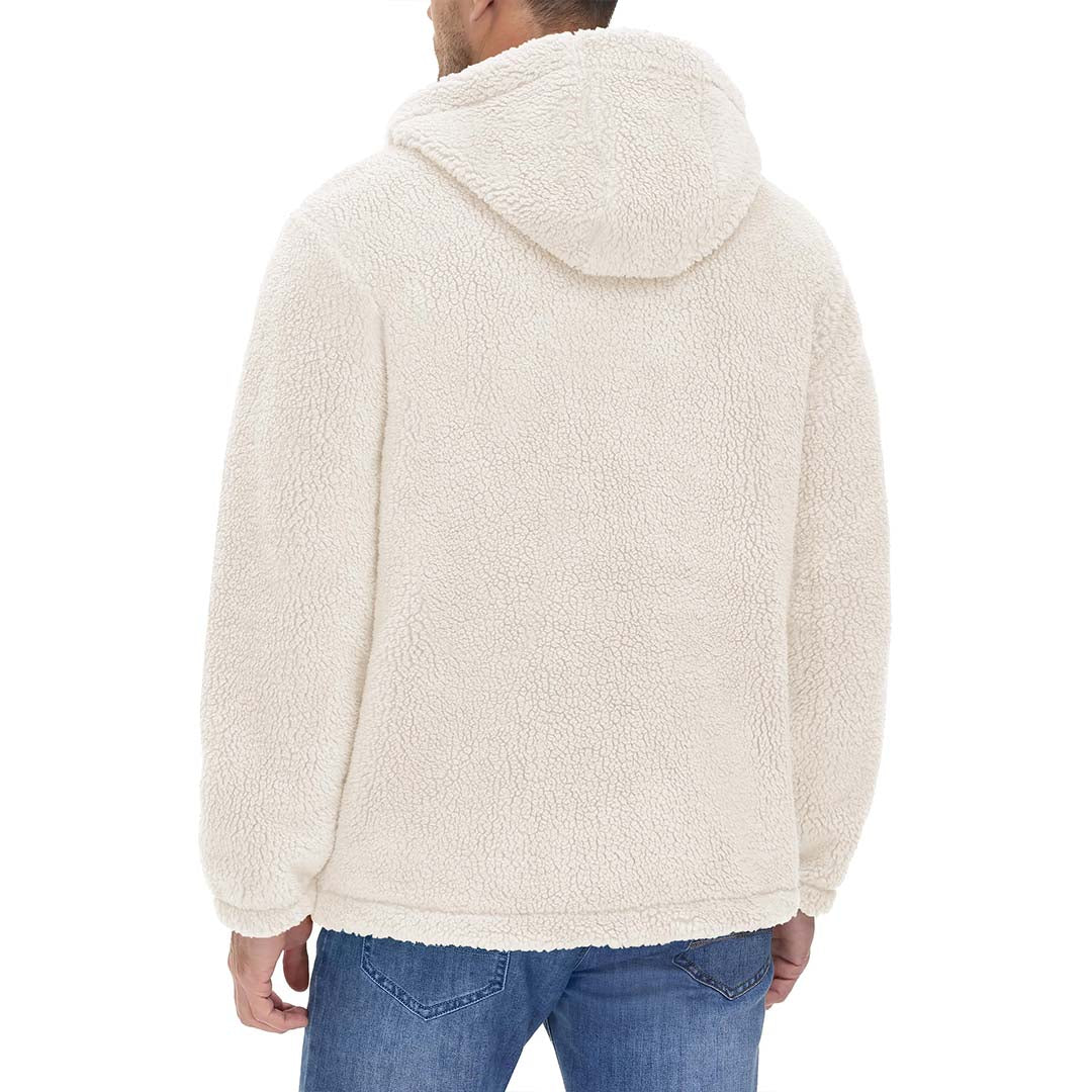 Men's Fleece Hoodies Sherpa Jackets Winter Thermal Coats