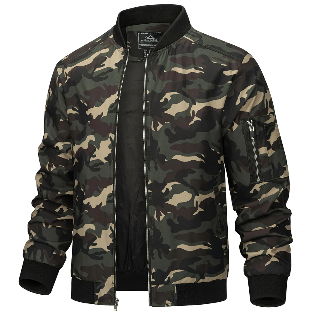 Men's Lightweight Bomber Zip Jackets