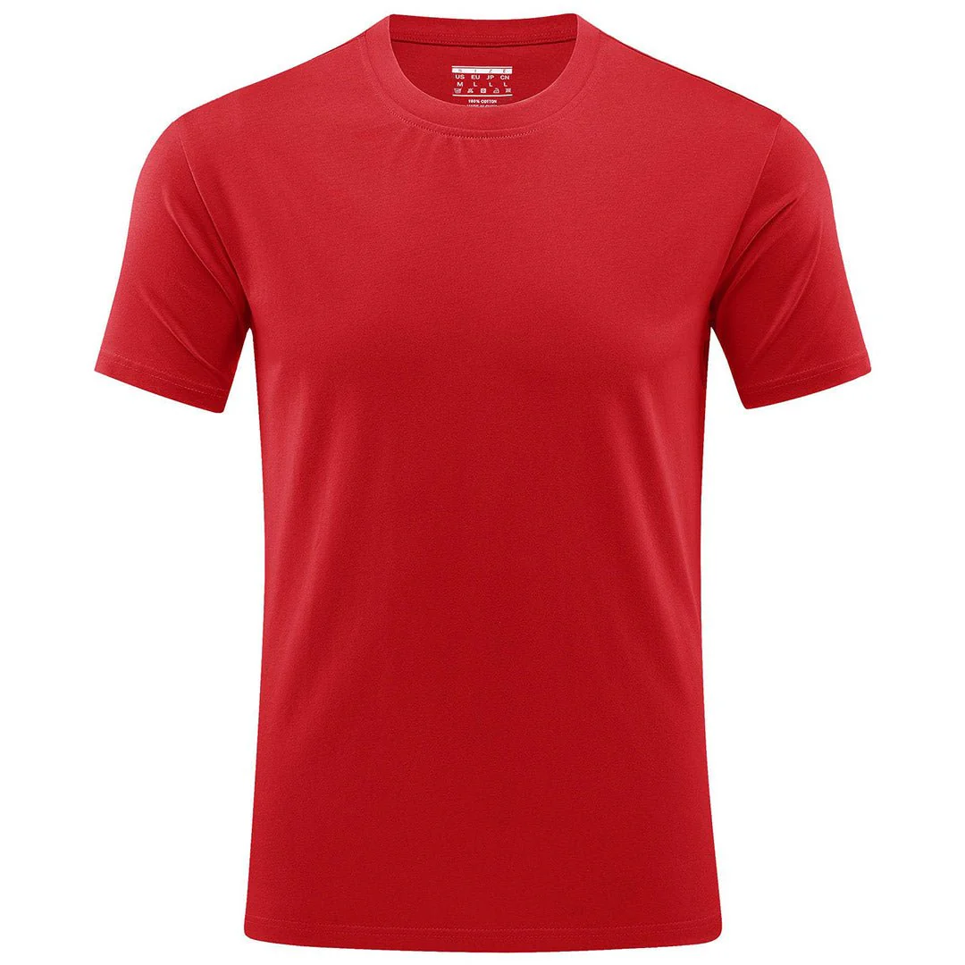 Men's Casual Crew Neck Cotton T-Shirt