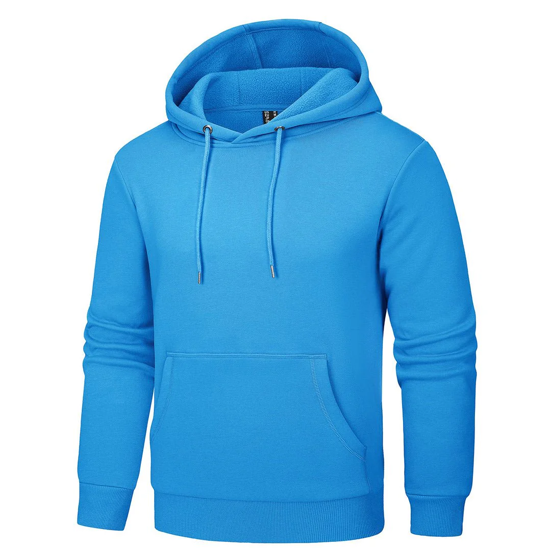 Men's Pullover Fleece Zip Up Hoodie Cotton Casual Lightweight Sweatshirt