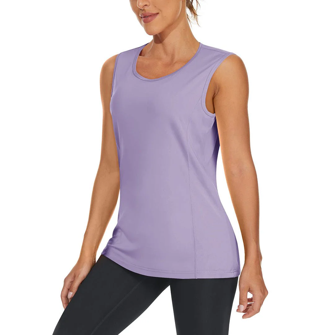 Women's Quick Dry Sun Protection UPF 80+ Running Yoga Tank Tops