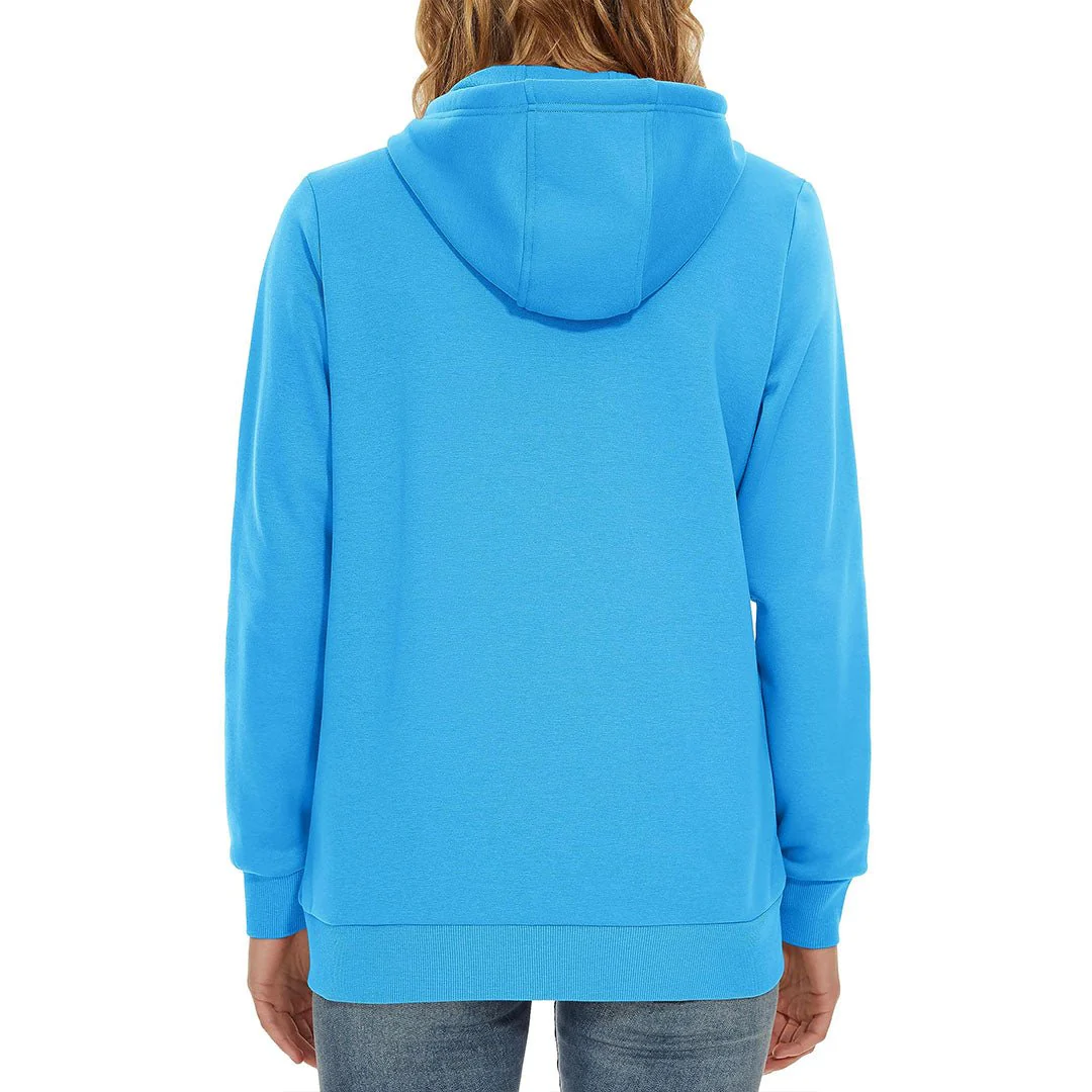 Women's Casual Lightweight  Fleece Hoodies Sportswear Jacket