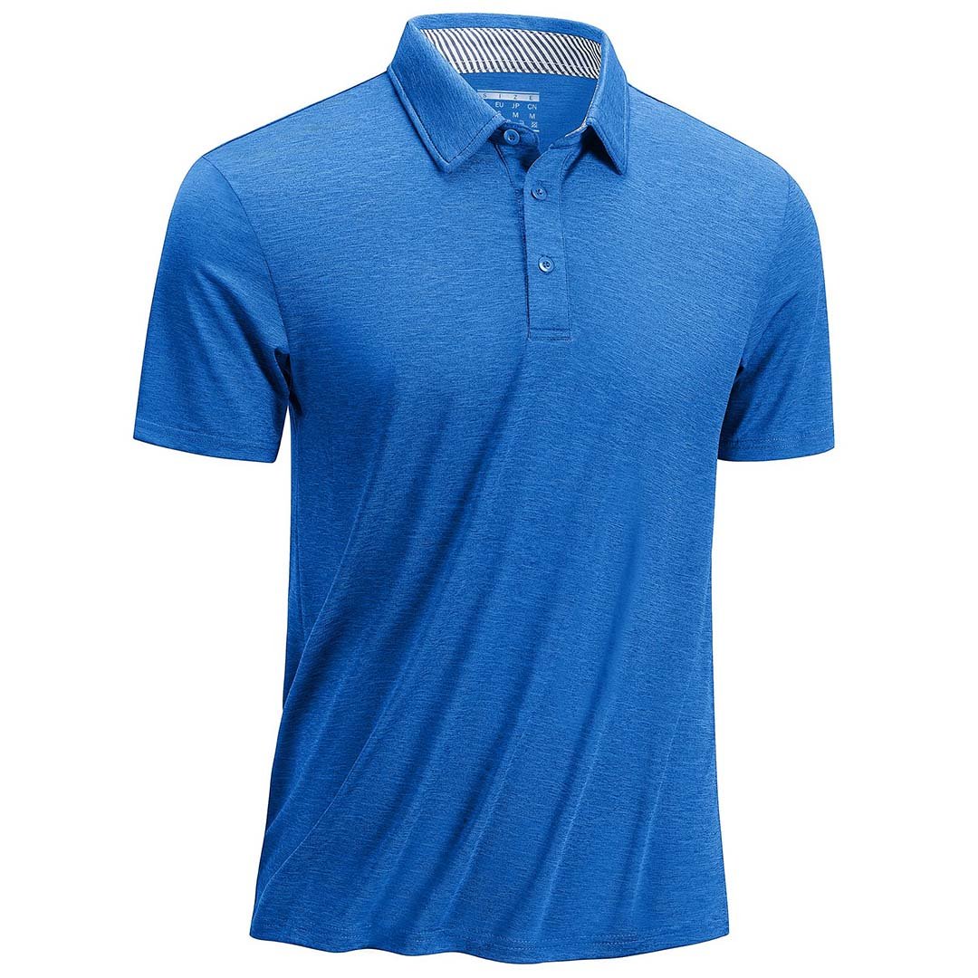 Men's Casual Polo Golf Shirts Quick Dry 3 Buttons