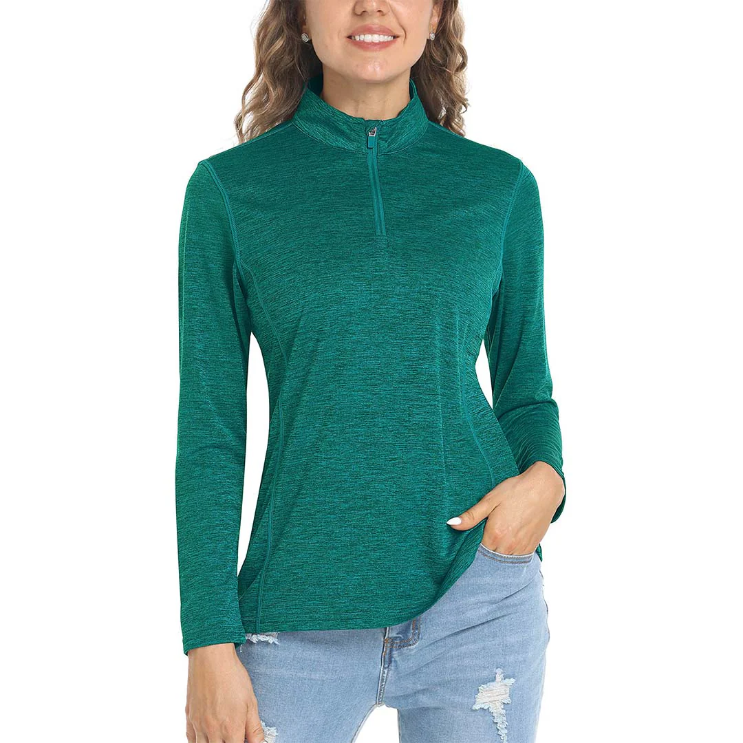 Women's UPF 50+ 1/4 Zip Quick Dry Hiking Shirts