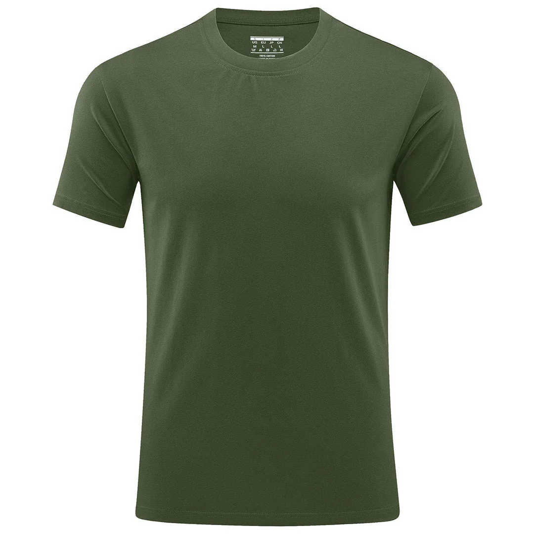 Men's Casual Crew Neck Cotton T-Shirt