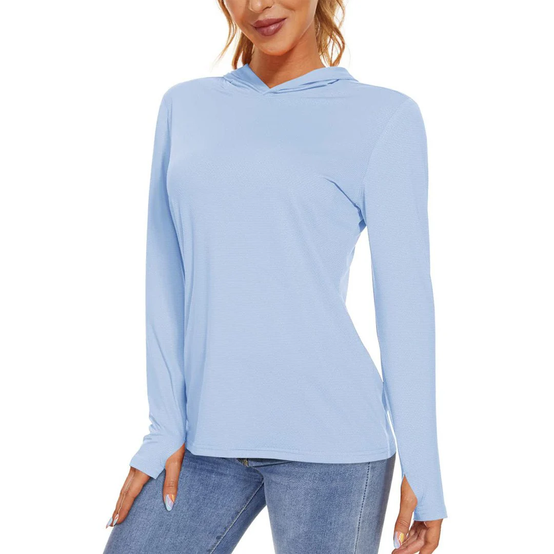 Women's UPF 50+ Sun Protection Long Sleeve Hoodies Shirts