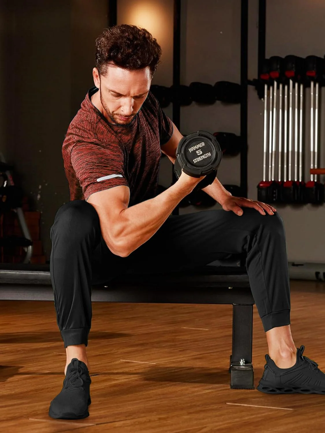 Men's Quick-Dry Workout Crew Neck T-Shirt