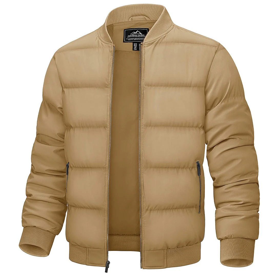Men's Quilted Puffer Jacket Lightweight Water-Resistant Warm Winter Coat