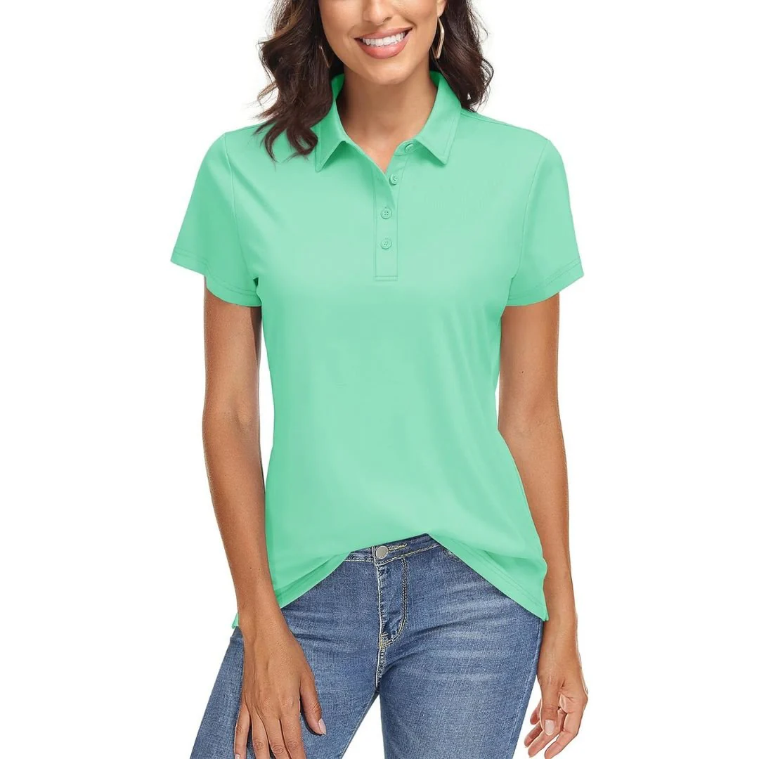 Women's UPF 50+ Sun Protection Golf Quick-Dry Polo Shirts