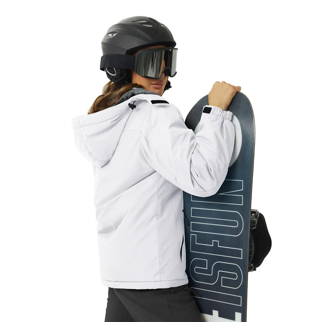 Women's Winter Jacket Waterproof Hooded Fleece Lined Warm Coat Windbreaker