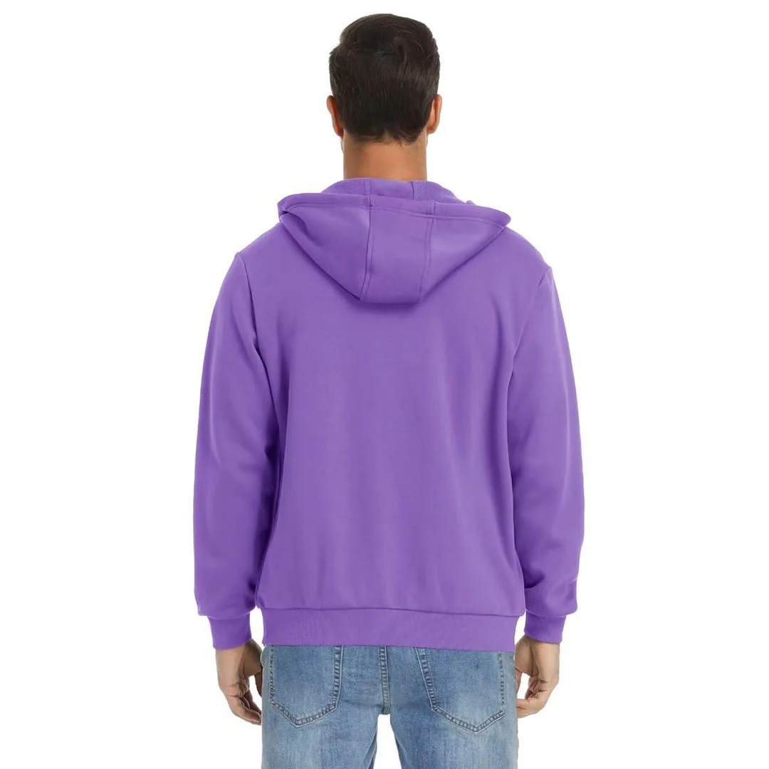 Men's Full Zip-Up Casual Active Hoodie