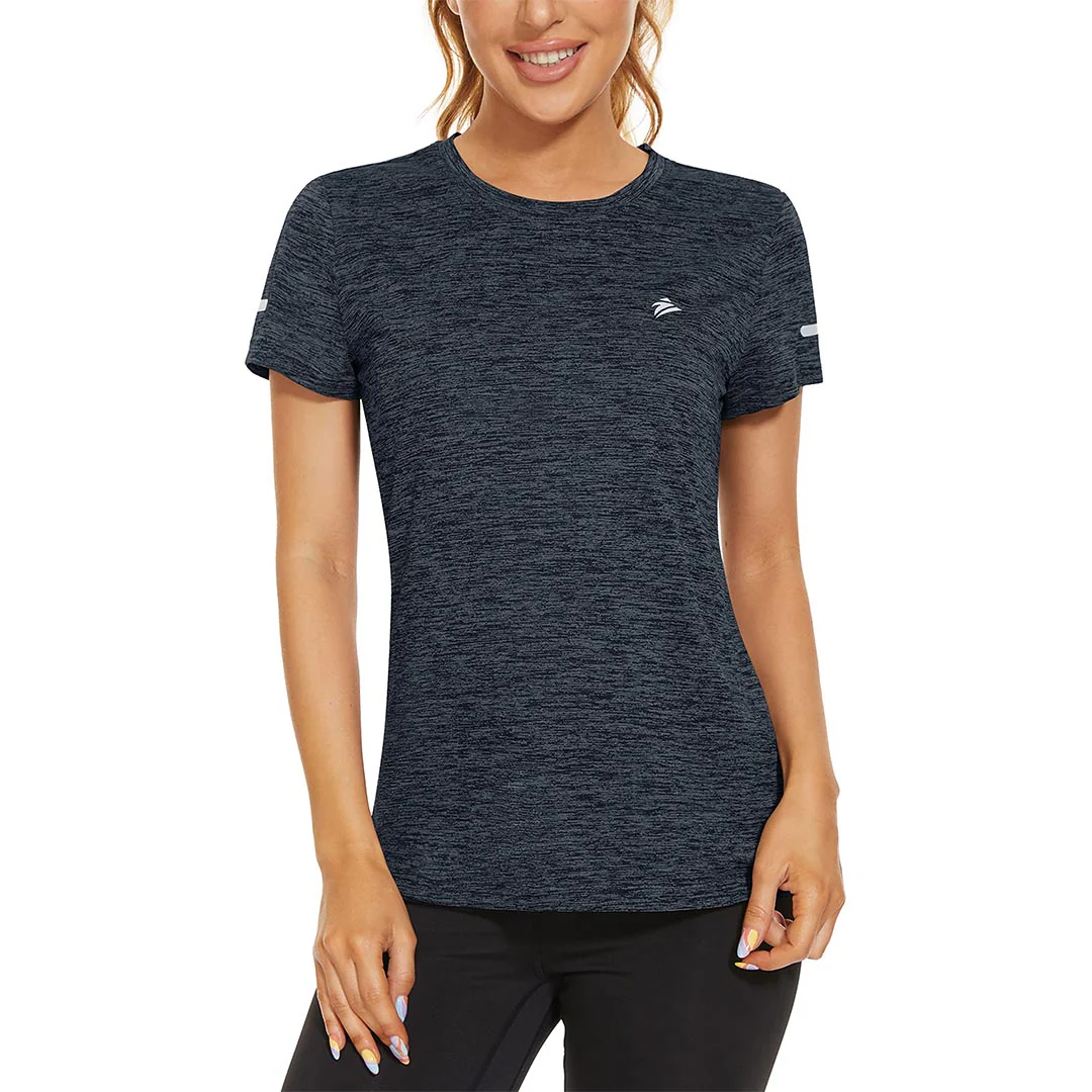 Women's Hiking Running Quick Dry Crew Neck Shirts