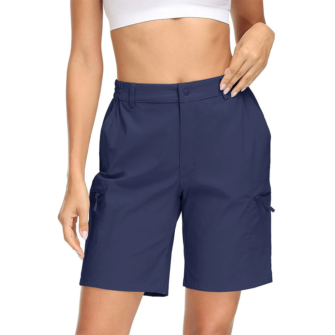 Women's Hiking Workout Quick Dry Cargo Shorts Multi Pockets
