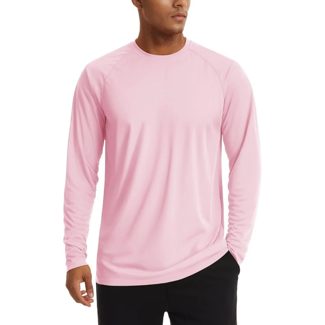 Men's UPF 50+ Long Sleeve Quick Dry Sun Protection Shirt