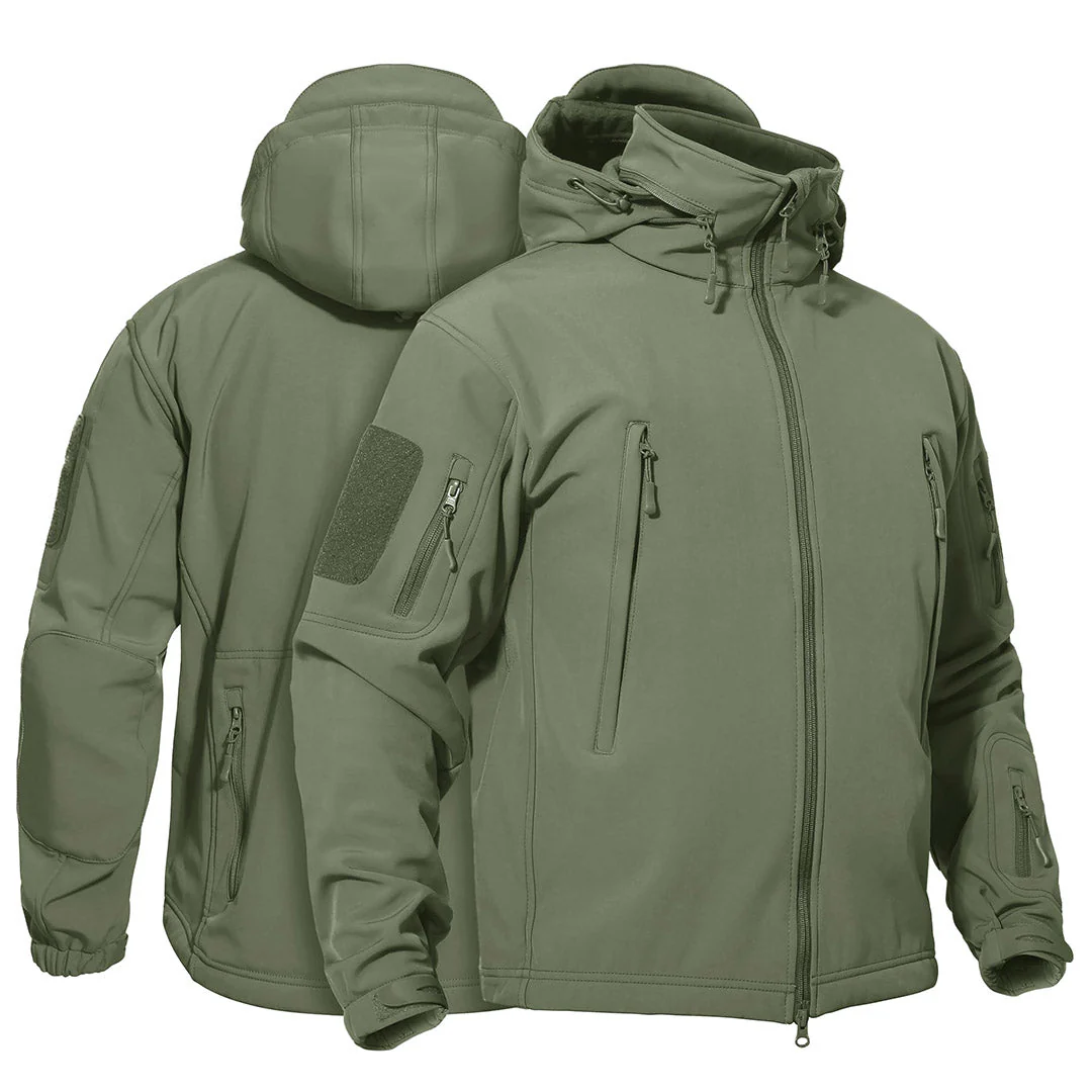 Men's Combat Airsoft Softshell Fleece Army Coat