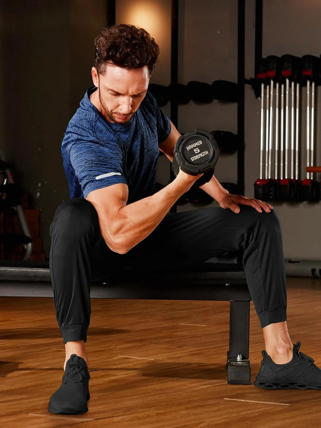 Men's Quick-Dry Workout Crew Neck T-Shirt