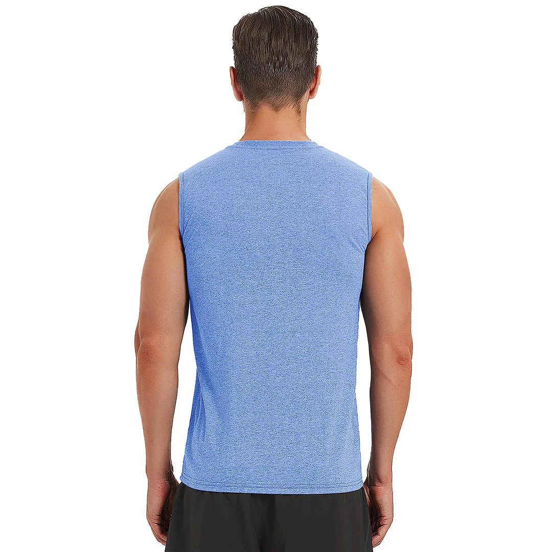 Men's Bodybuilding Tank Tops Cotton Workout T-Shirts