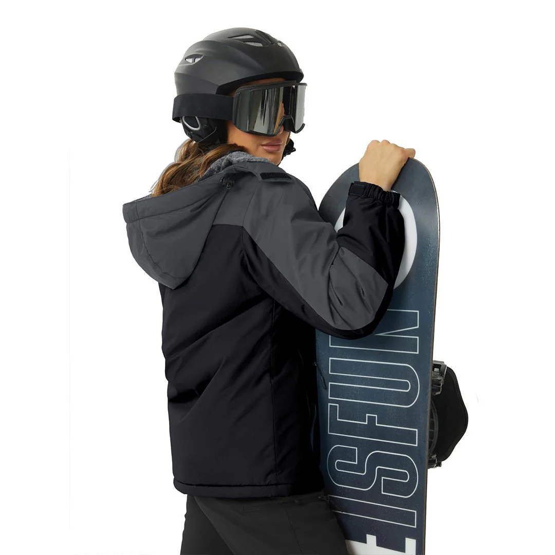 Women's Winter Jacket Waterproof Hooded Fleece Lined Warm Coat Windbreaker