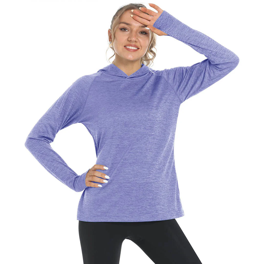 Women's Quick Dry UPF 50+ Hoodie Long Sleeve Shirts