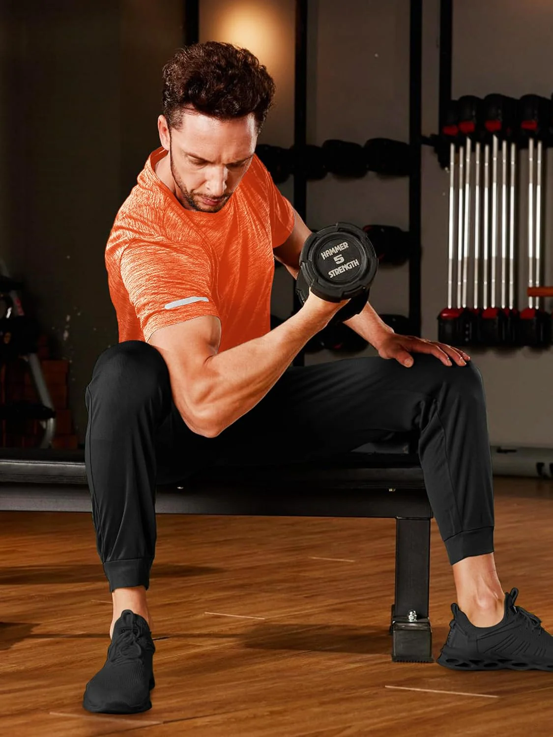 Men's Quick-Dry Workout Crew Neck T-Shirt