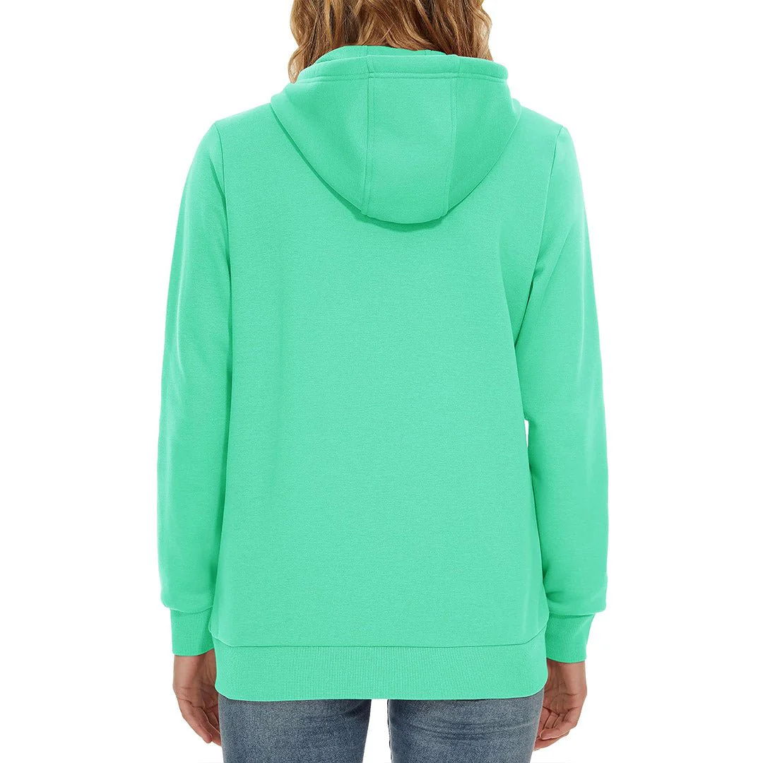 Women's Casual Lightweight  Fleece Hoodies Sportswear Jacket