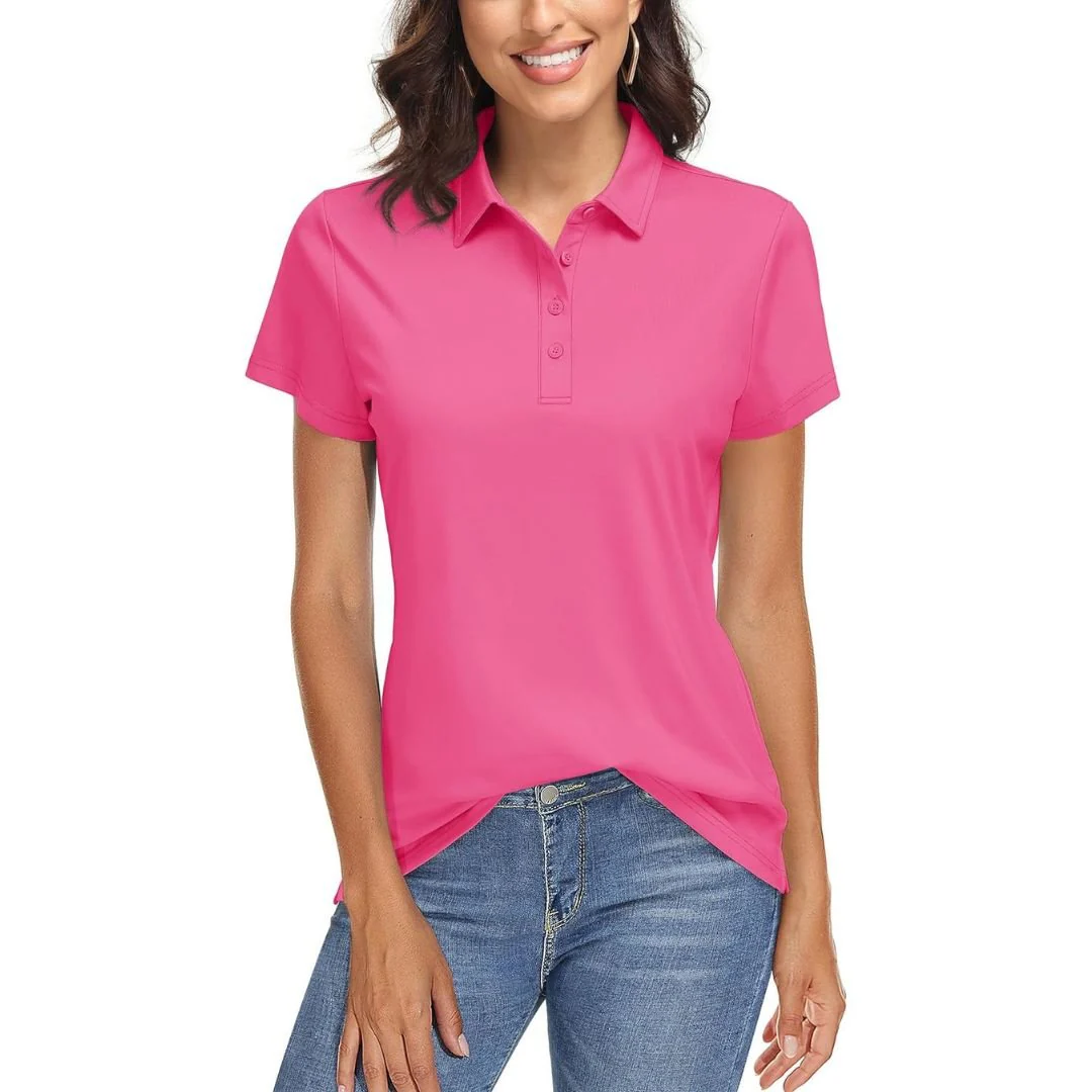 Women's UPF 50+ Sun Protection Golf Quick-Dry Polo Shirts