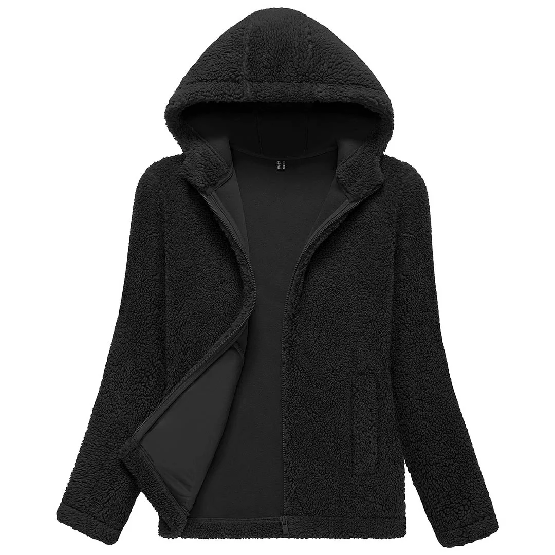 Women's Fuzzy Sherpa Fleece Fluffy Jackets