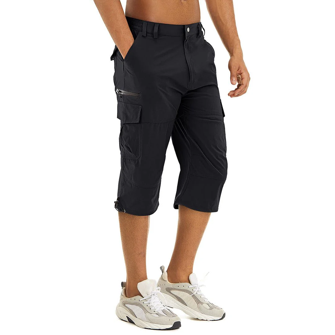 Men's Hiking Shorts 3/4 Quick-Dry Cargo Shorts