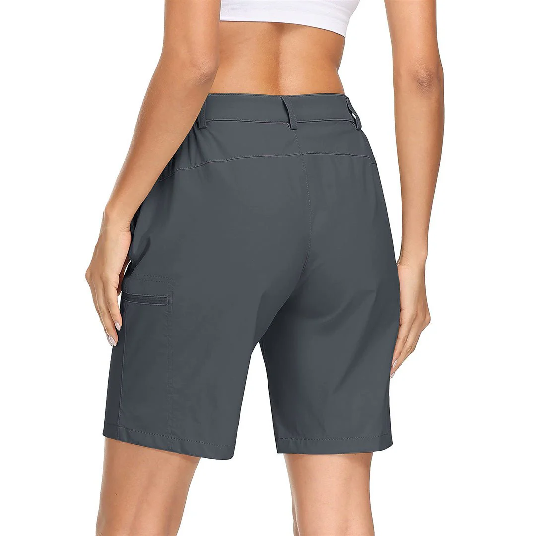 Women's Hiking Workout Quick Dry Cargo Shorts Multi Pockets
