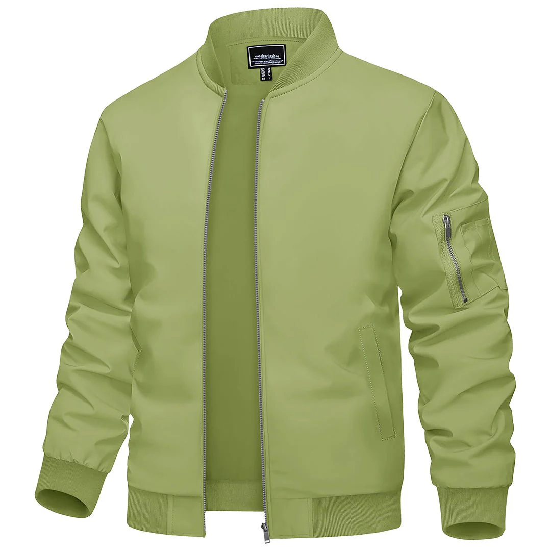 Men's Lightweight Bomber Zip Jackets