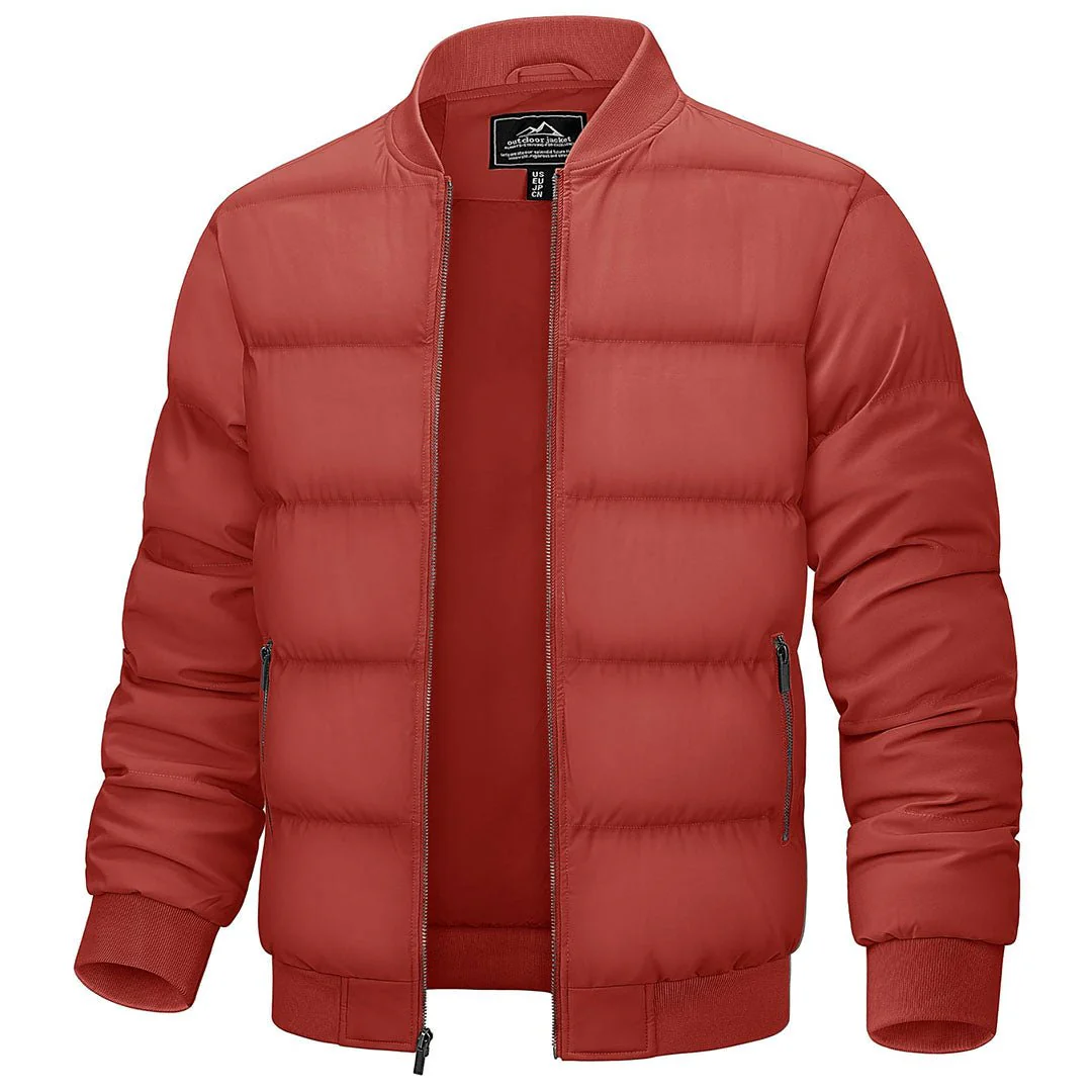 Men's Quilted Puffer Jacket Lightweight Water-Resistant Warm Winter Coat