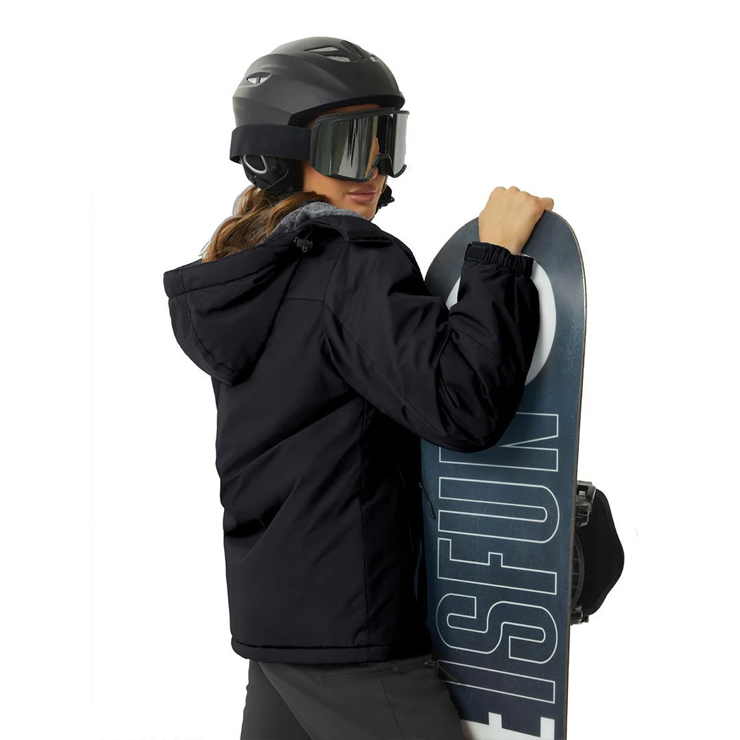 Women's Winter Jacket Waterproof Hooded Fleece Lined Warm Coat Windbreaker