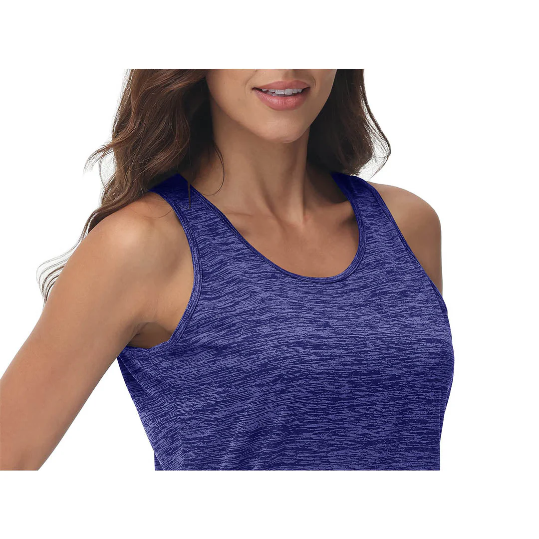 Women's Lightweight Athletic Yoga Crewneck Tank Tops