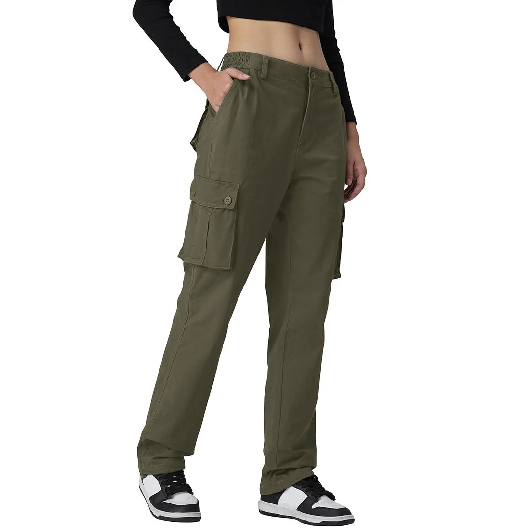 Women's 6 Multiple Pockets Cargo Pants