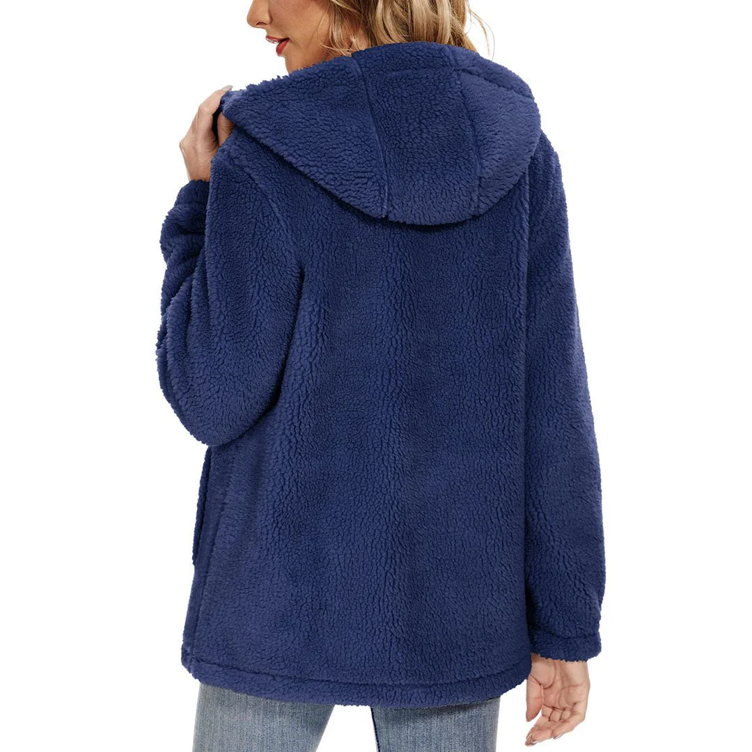 Women's Fuzzy Sherpa Fleece Fluffy Jackets