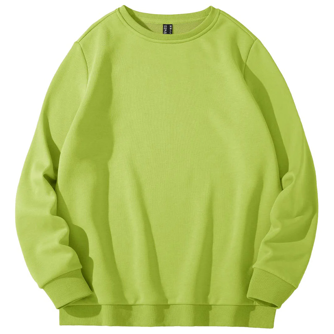 Women's Fleece-Lined Crewneck Casual Sweatshirts