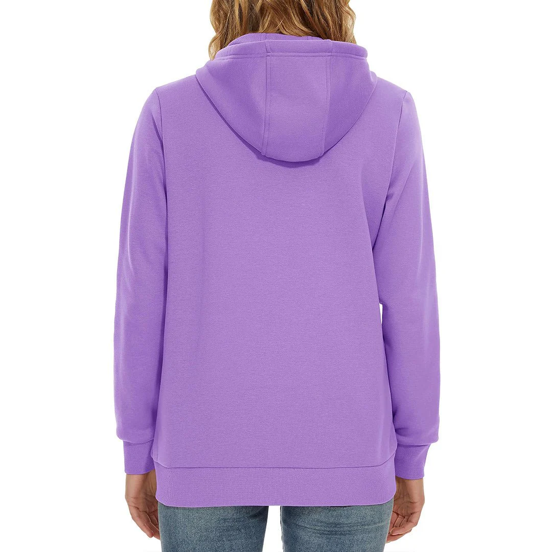 Women's Casual Lightweight  Fleece Hoodies Sportswear Jacket