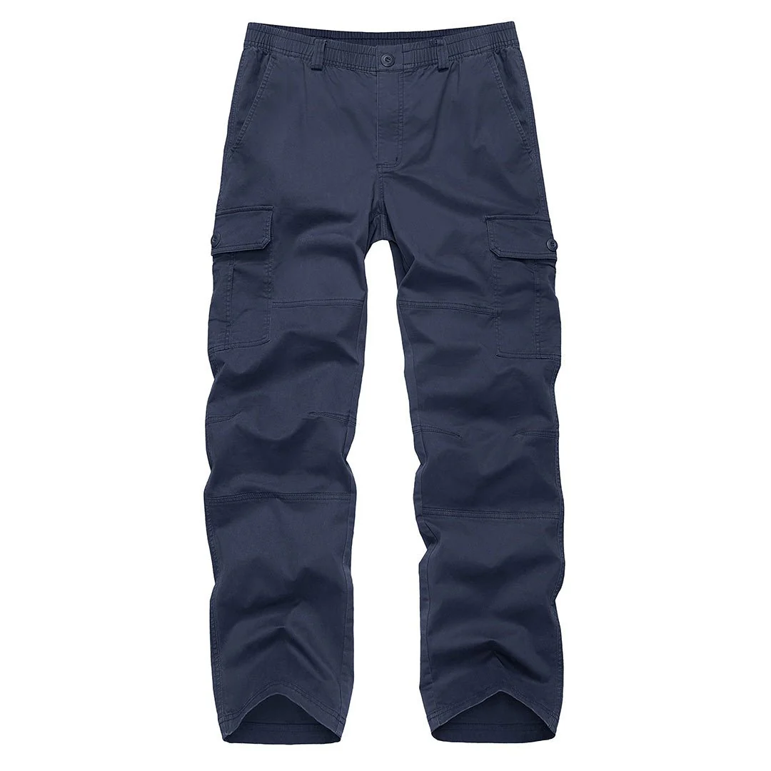 Men's Cotton Casual Classic Straight Leg Pants