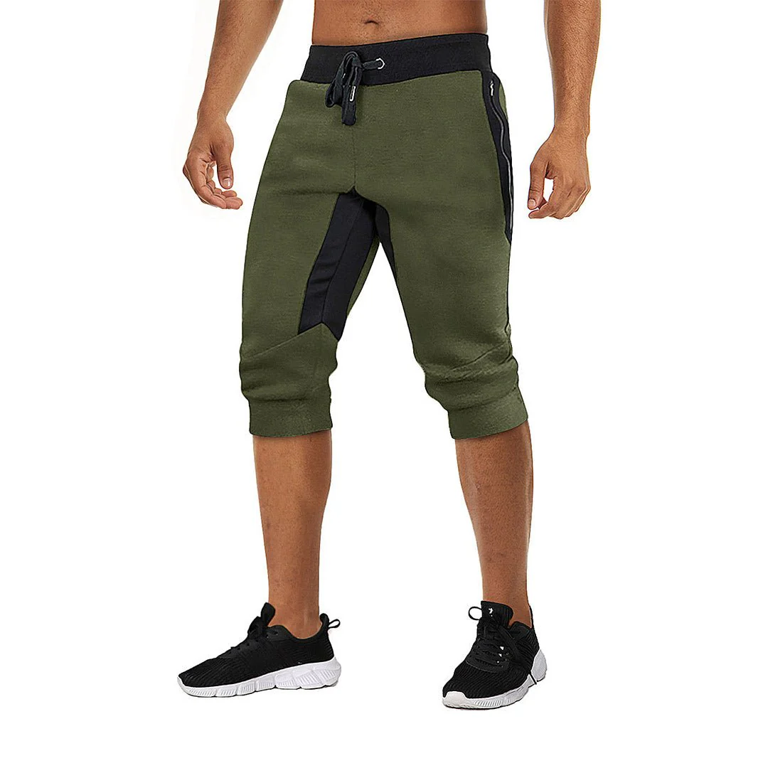 Men's 3/4 Joggers Slim Fit Capri Pants