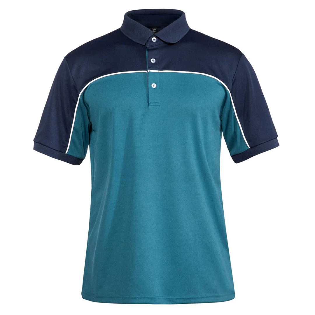 Men's Golf Polo Collared Shirts 3 Button Performance