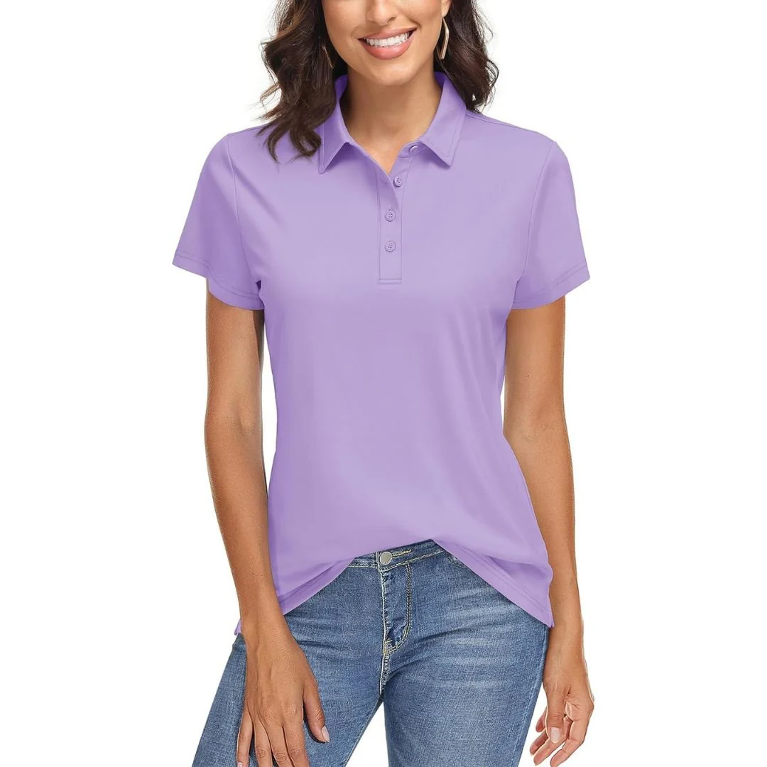 Women's UPF 50+ Sun Protection Golf Quick-Dry Polo Shirts