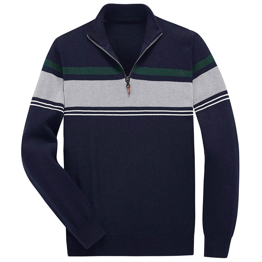 Men's Polo Sweaters Classic Cotton Knitted