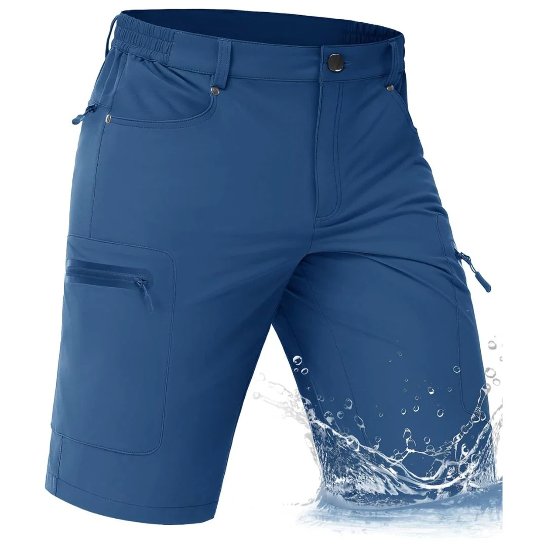Men's Hiking Cargo Shorts with Zipper Pockets