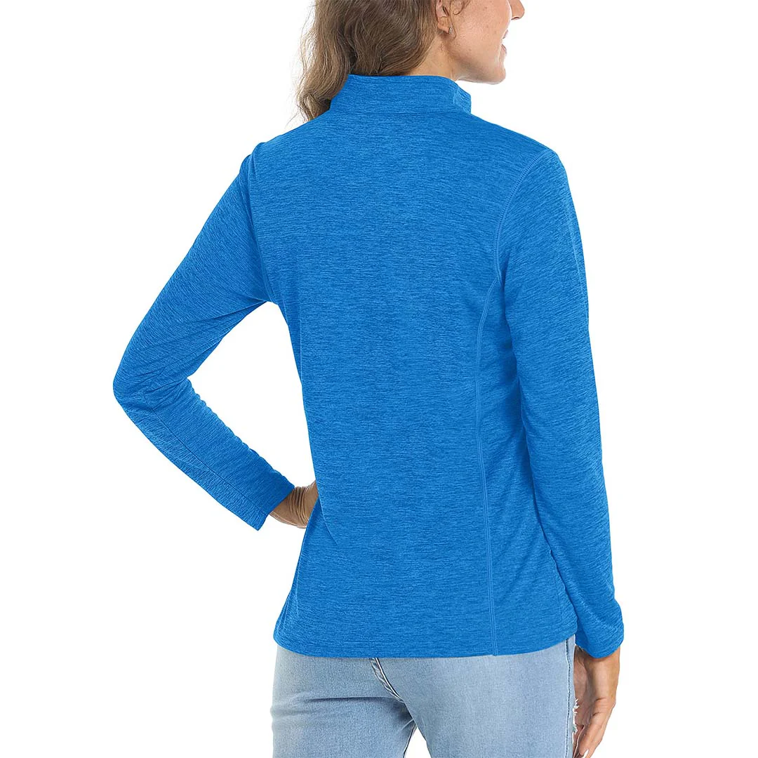 Women's UPF 50+ 1/4 Zip Quick Dry Hiking Shirts