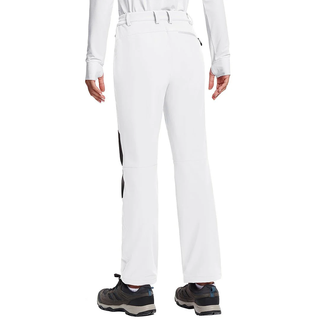 Women's Outdoor Windproof Fleece Lined Hiking Softshell Pants